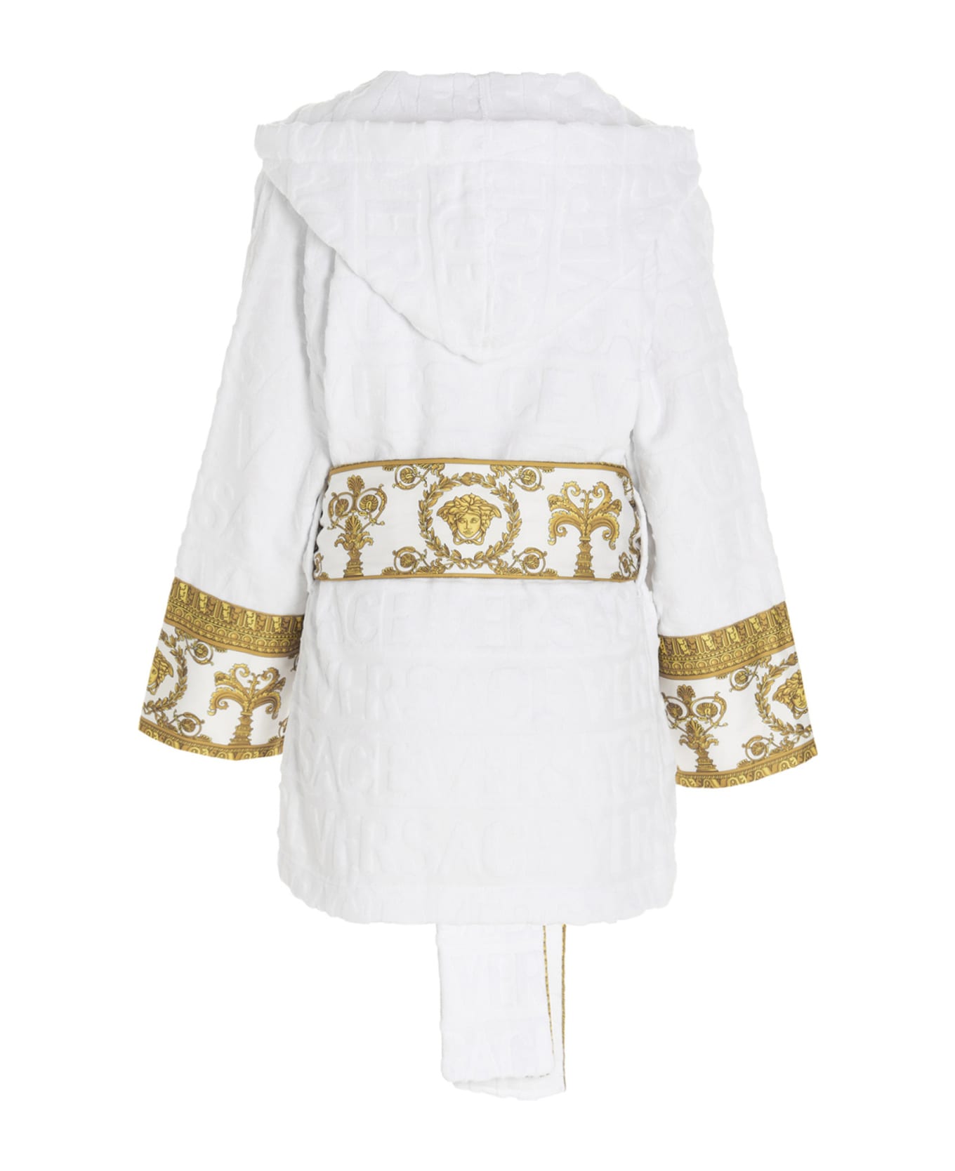 Versace Short Bathrobe - White