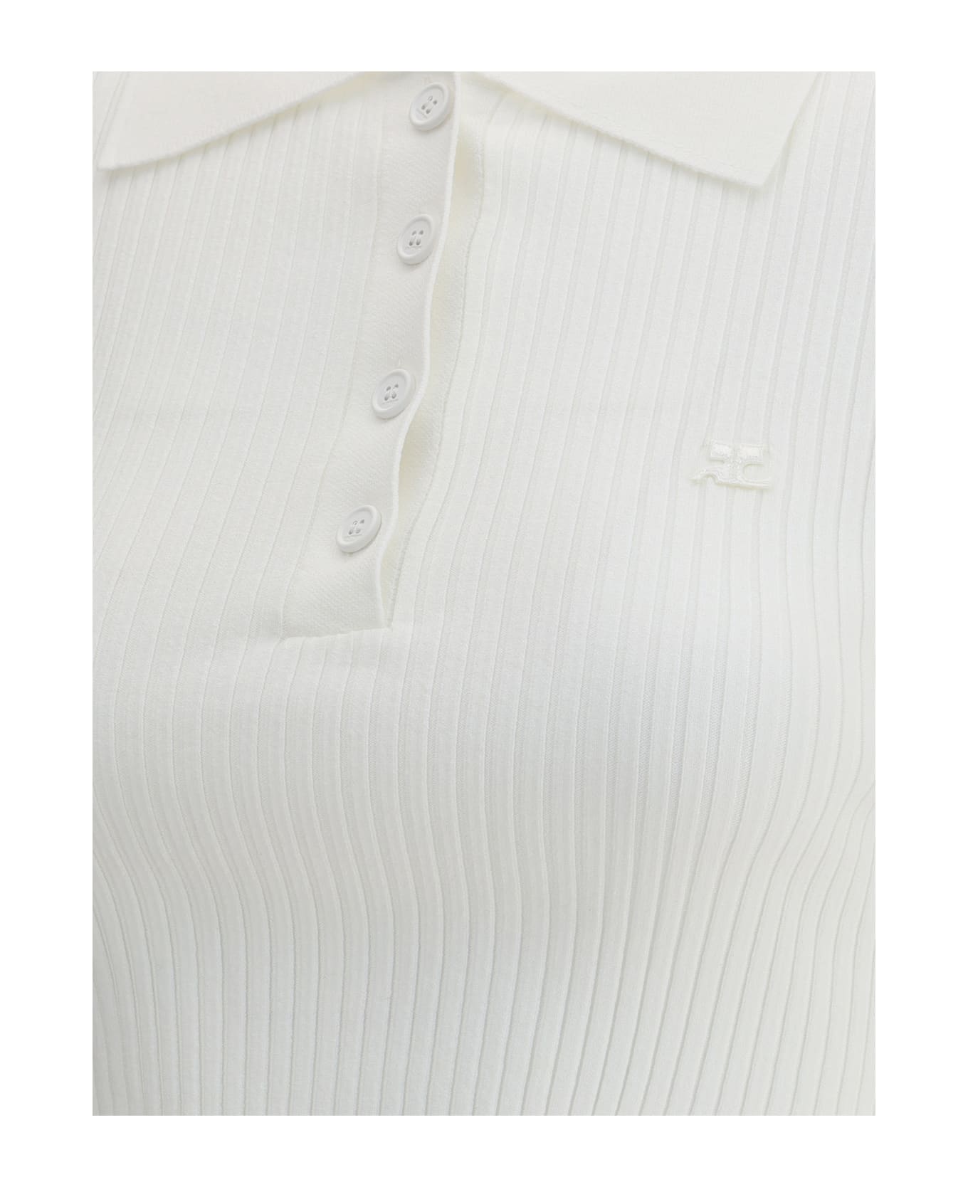 Courrèges Cropped Polo Shirt