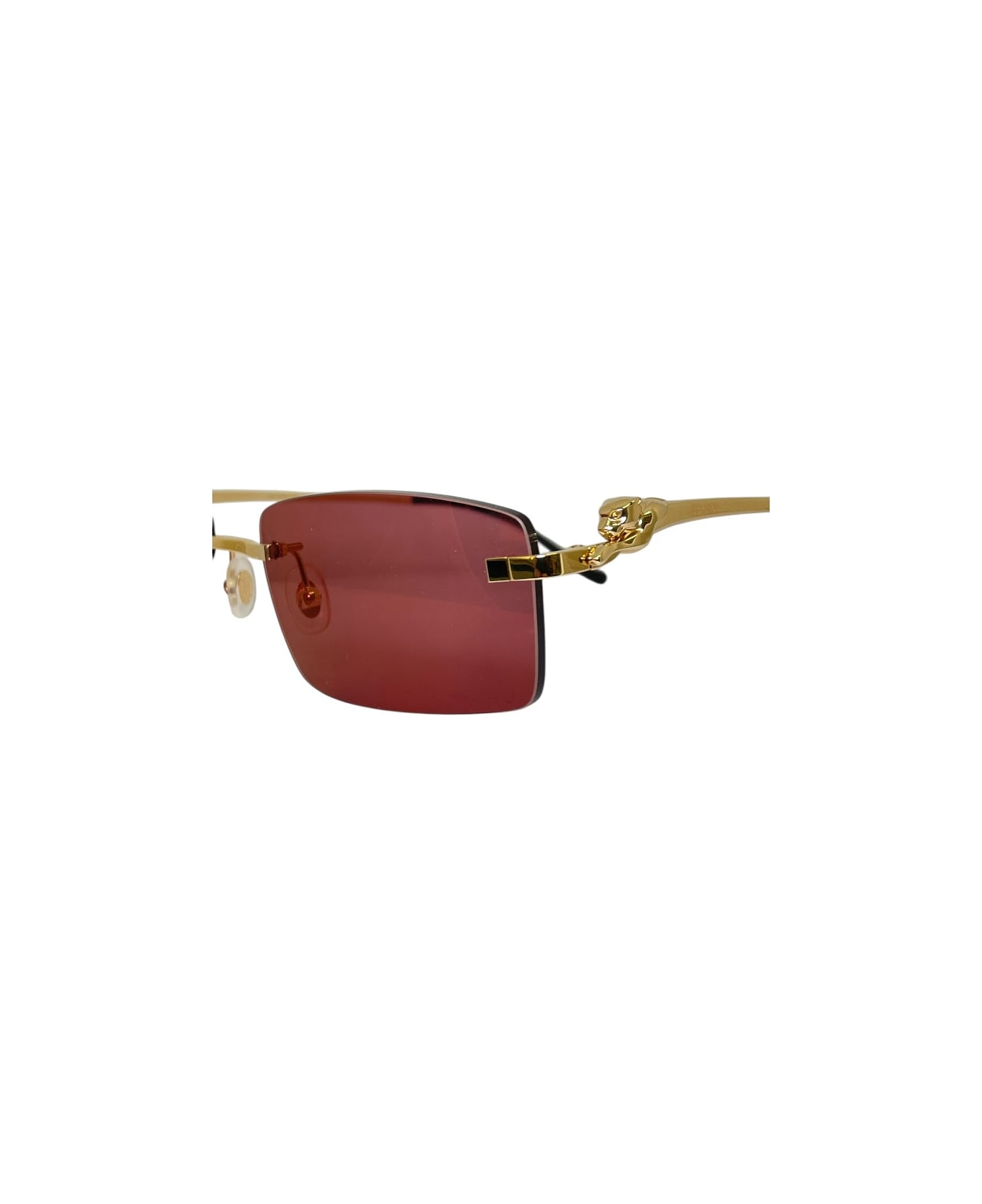 Cartier Eyewear Ct 0281 - Gold Sunglasses