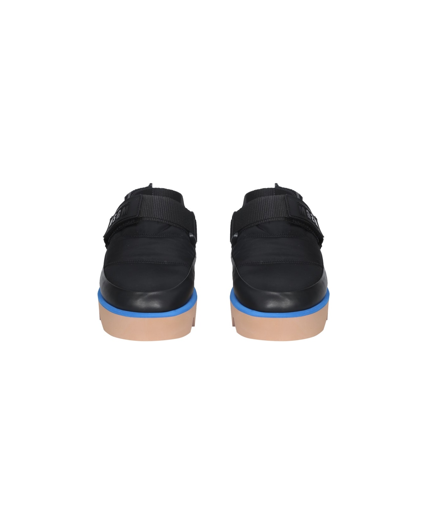 MSGM Puffed Sandals - BLACK