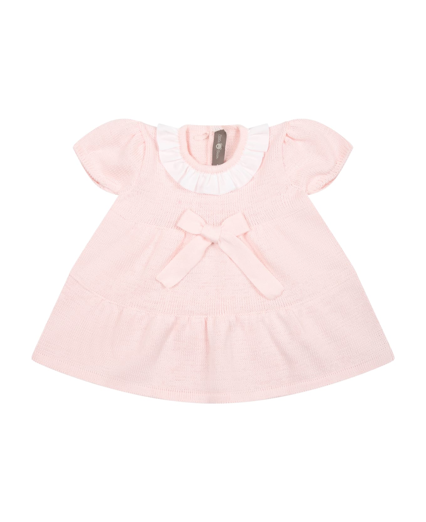 Little Bear Pink Casual Dress For Baby Girl - Pink ウェア