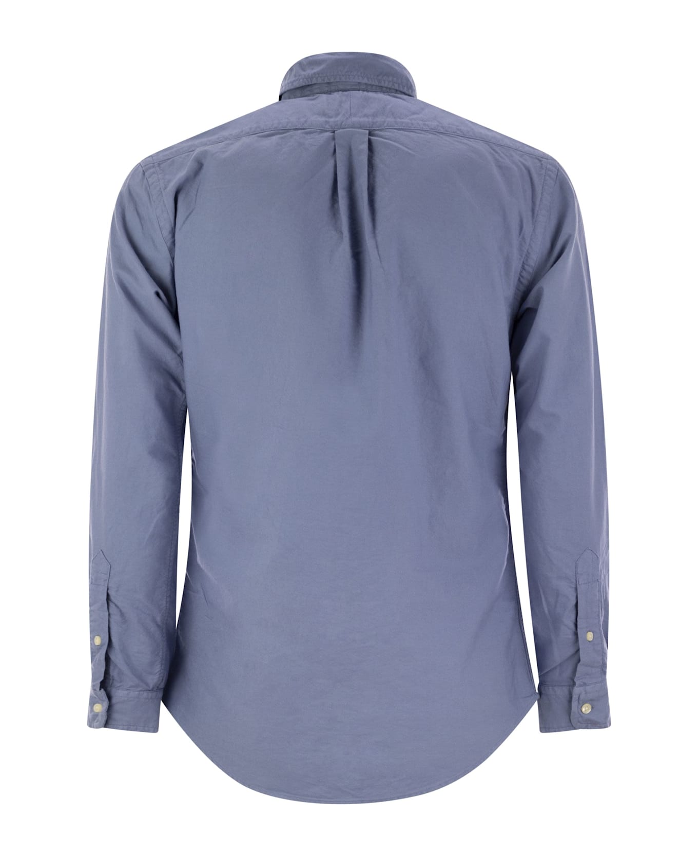 Polo Ralph Lauren Custom-fit Garment Dyed Oxford Shirt - Light Blue