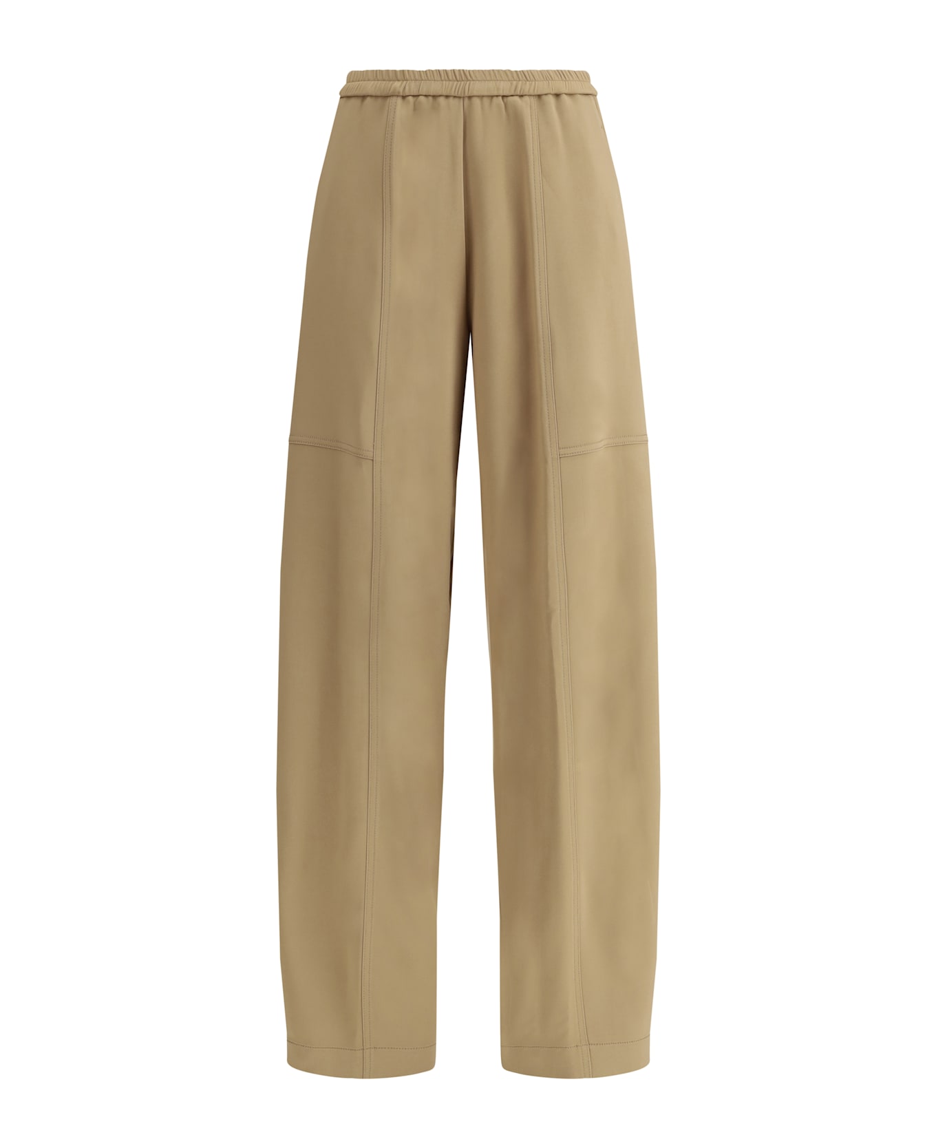 Forte_Forte Elastic Waistband Cargo Pants - Dune ボトムス