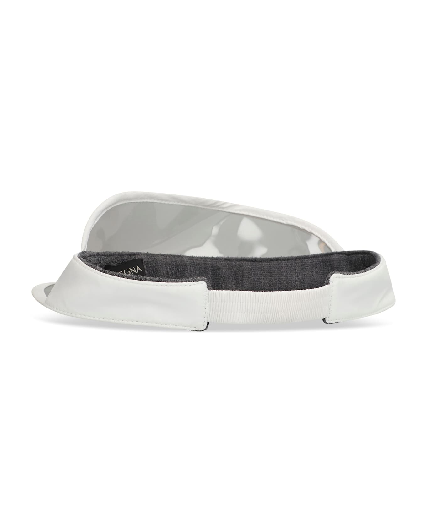 Zegna Logo Visor - White