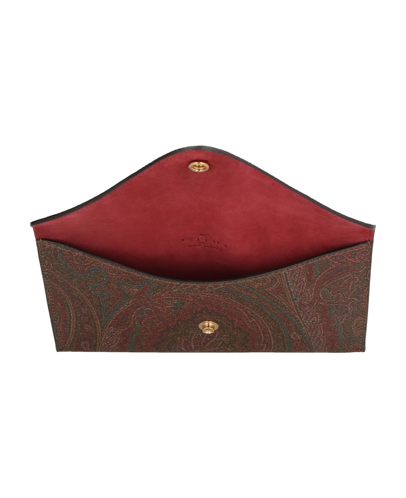 Etro Paisley Print Pouch - brown