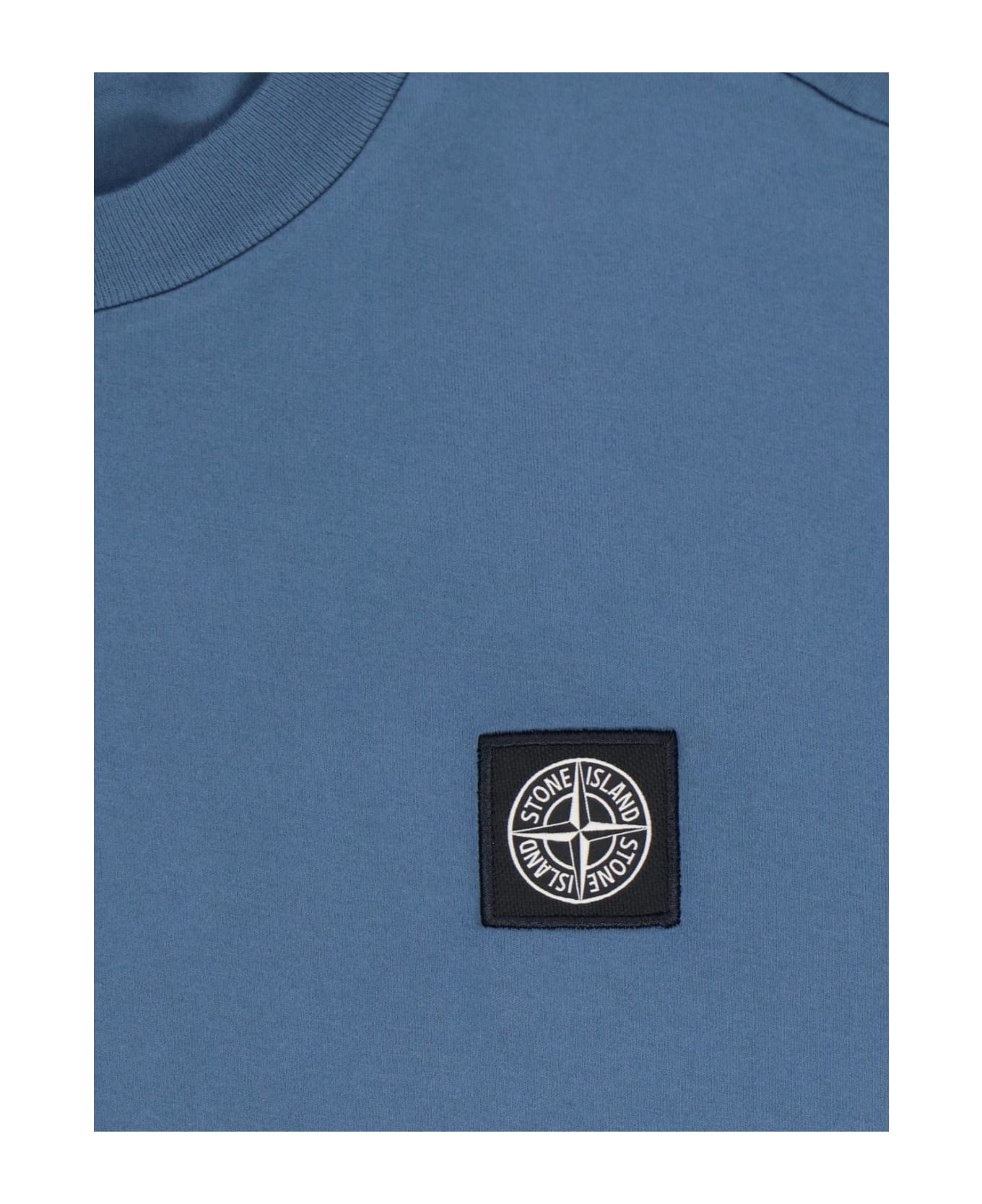 Stone Island Logo T-shirt - Blue シャツ