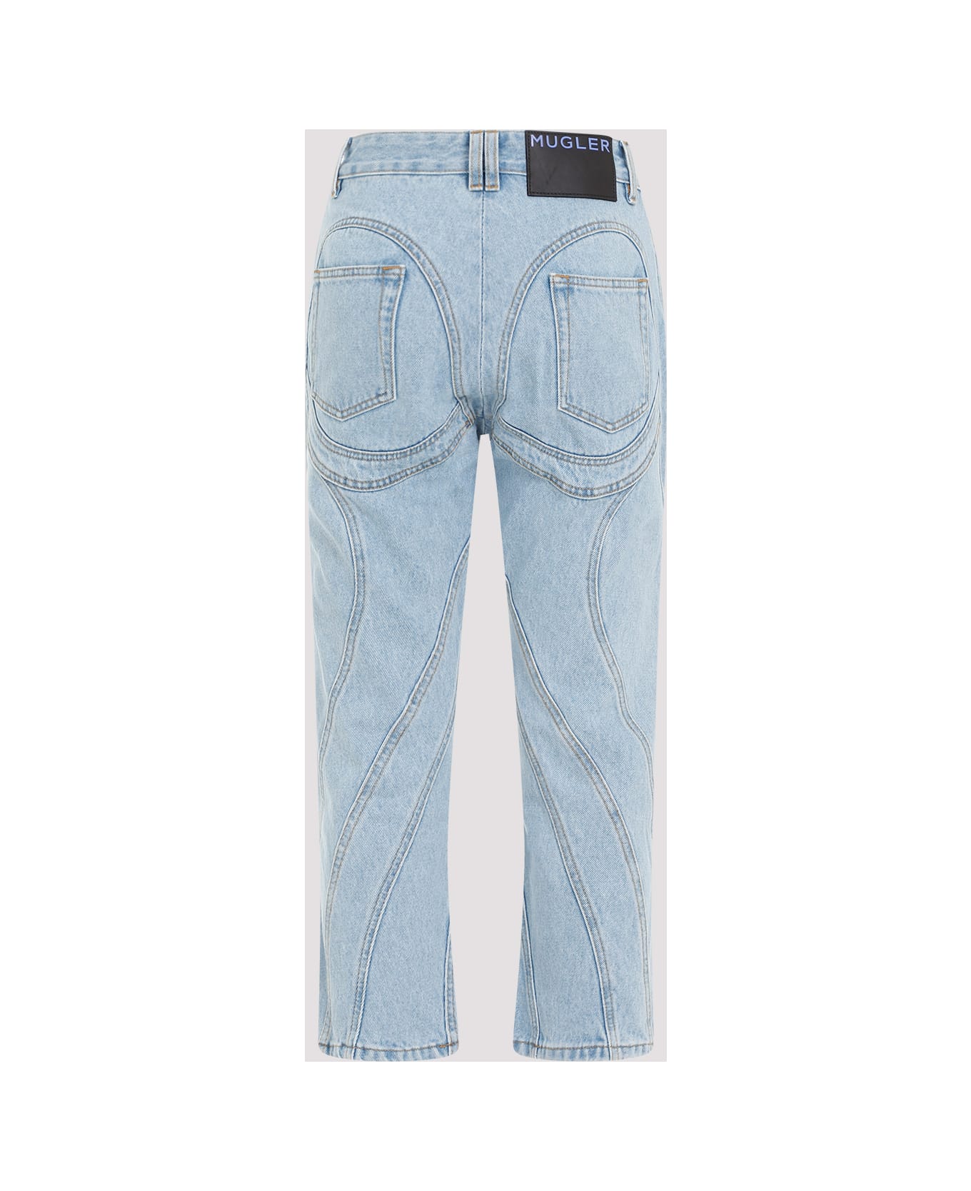 Mugler Cotton Jeans - Light Blue