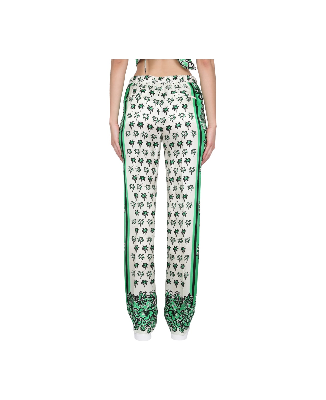 RED Valentino Bandanda Print Pants - WHITE