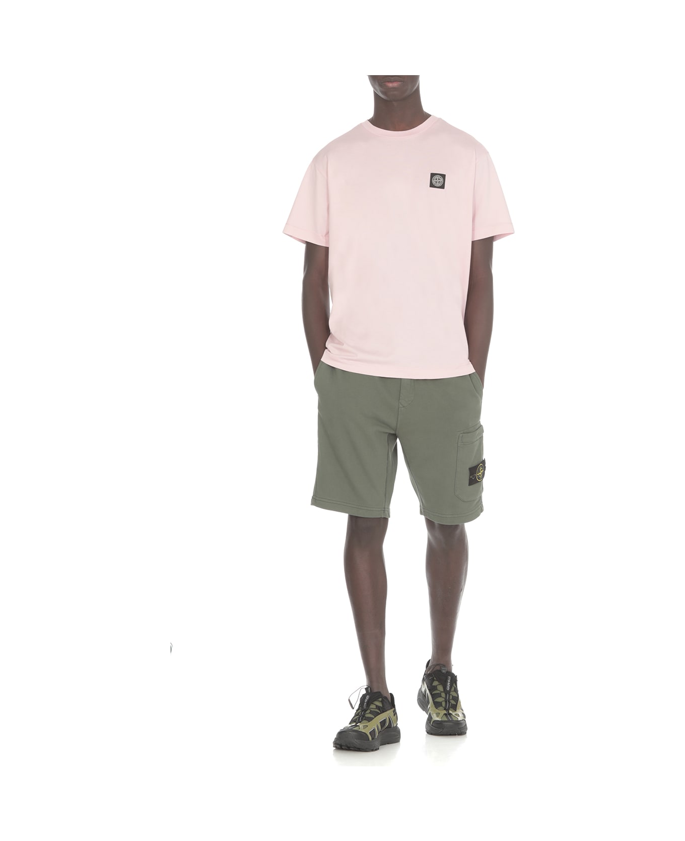 Stone Island Cotton T-shirt - Pink