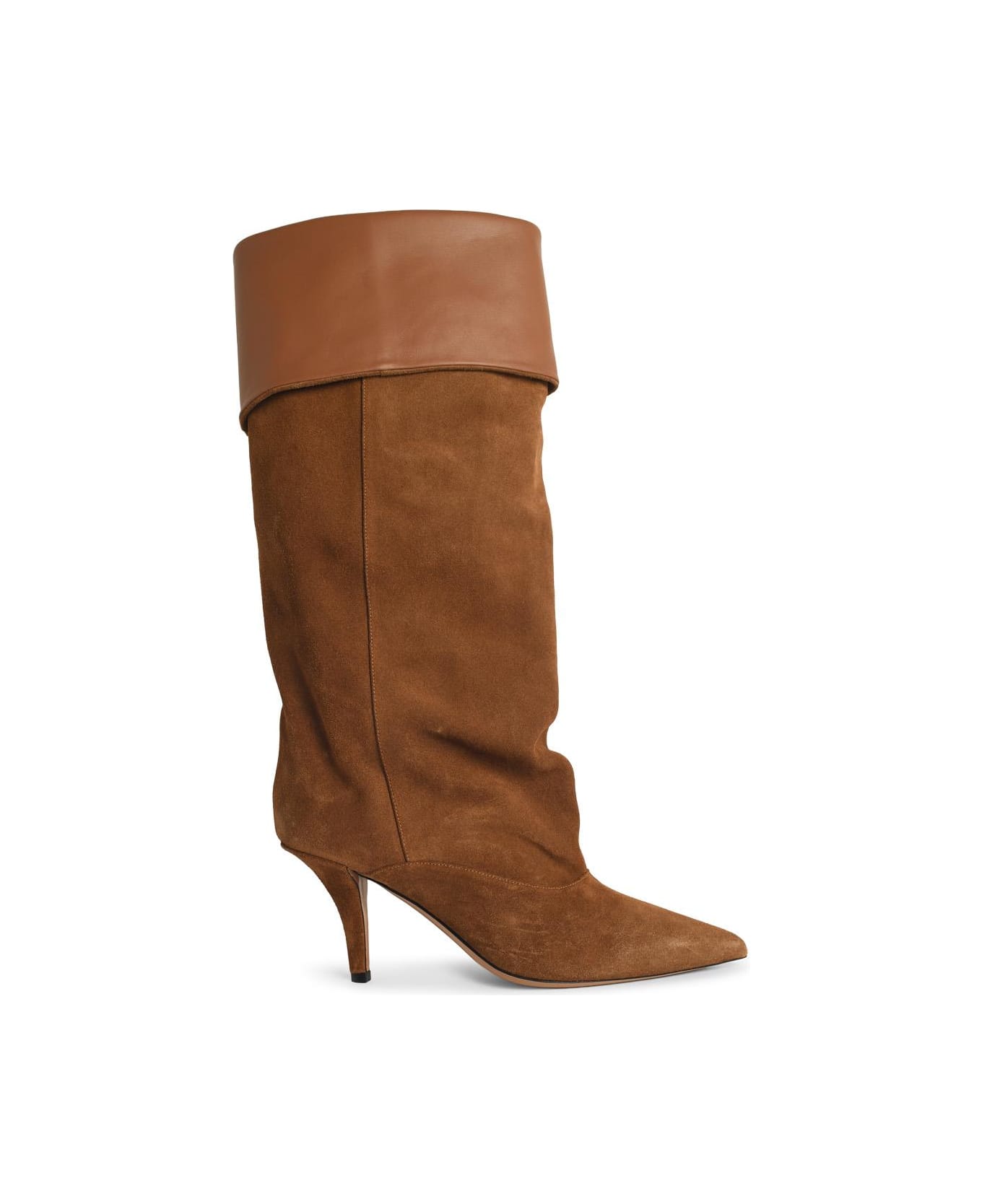 Paris Texas 'ines Reverse 75' Suede Cognac Boots - Beige