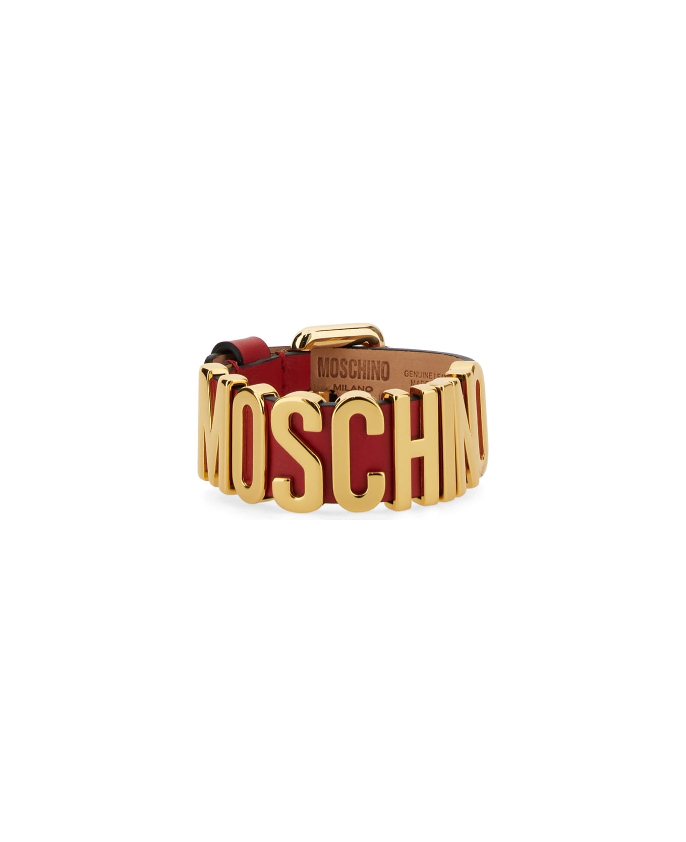 Moschino Logo Bracelet - RED ブレスレット