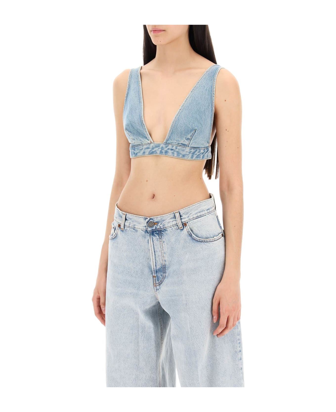 Haikure Denim Tessa Top For - LIPARI BLUE (Blue)