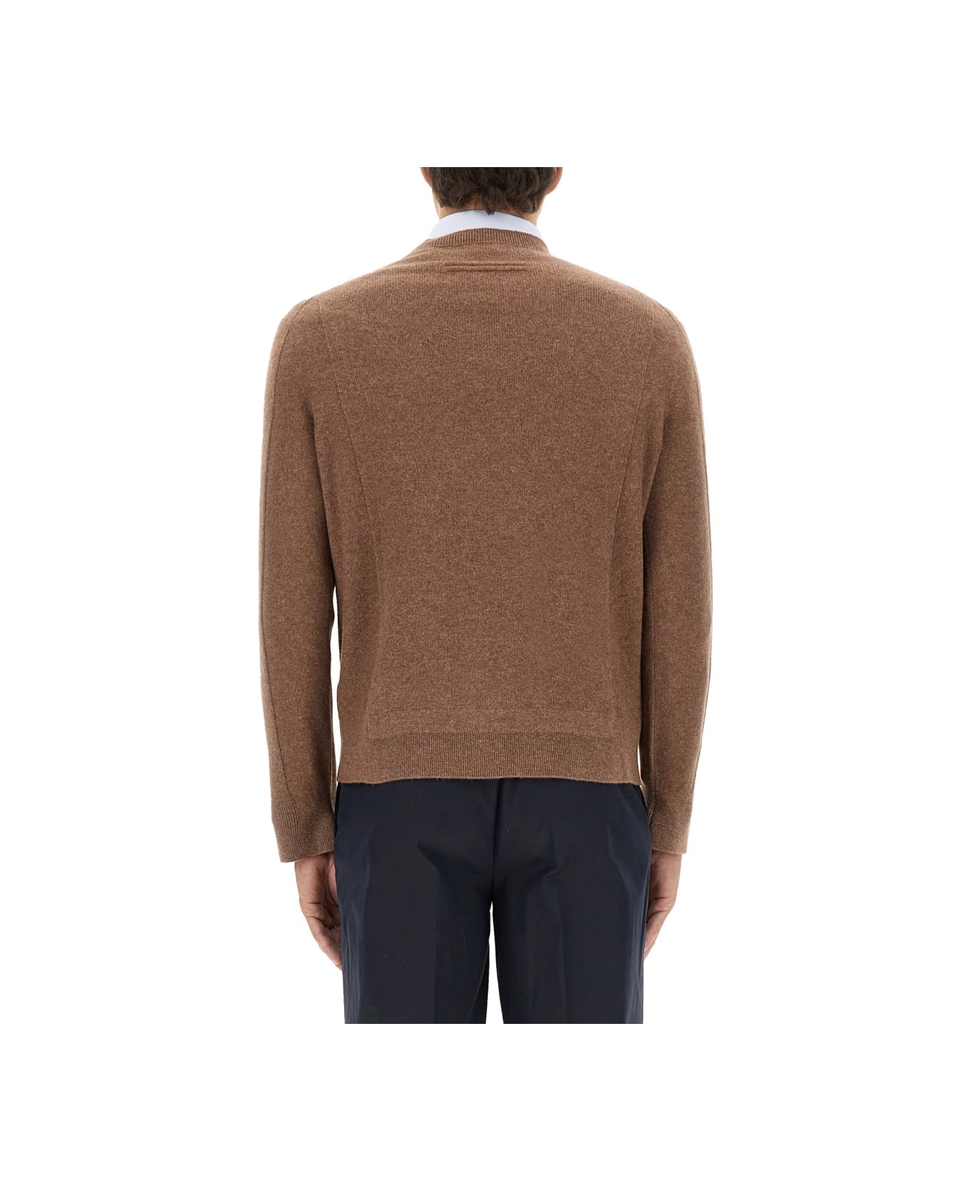 Zegna Wool And Cashmere Sweater - BROWN