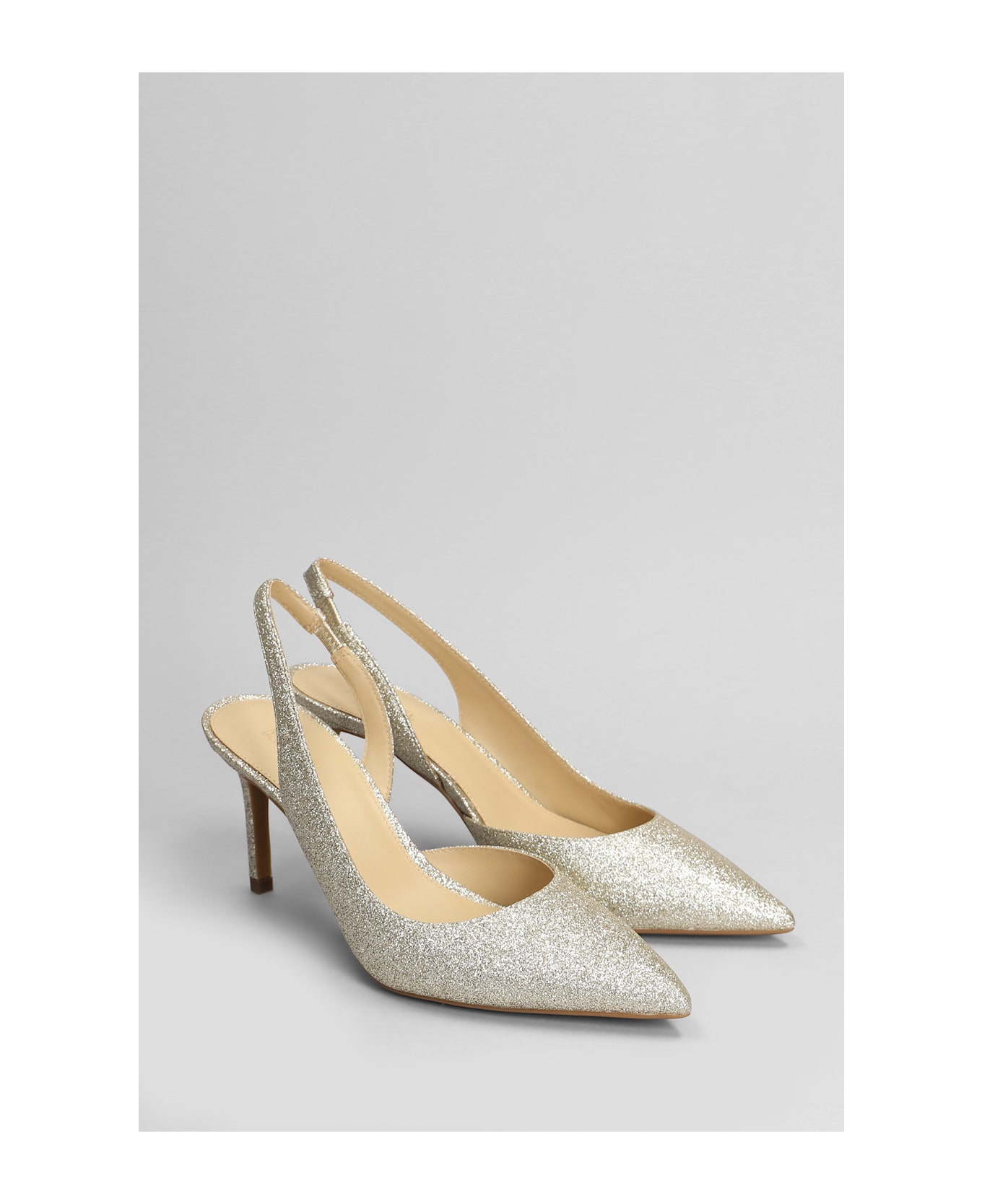 Michael Kors Alina Pumps In Gold Glitter - gold