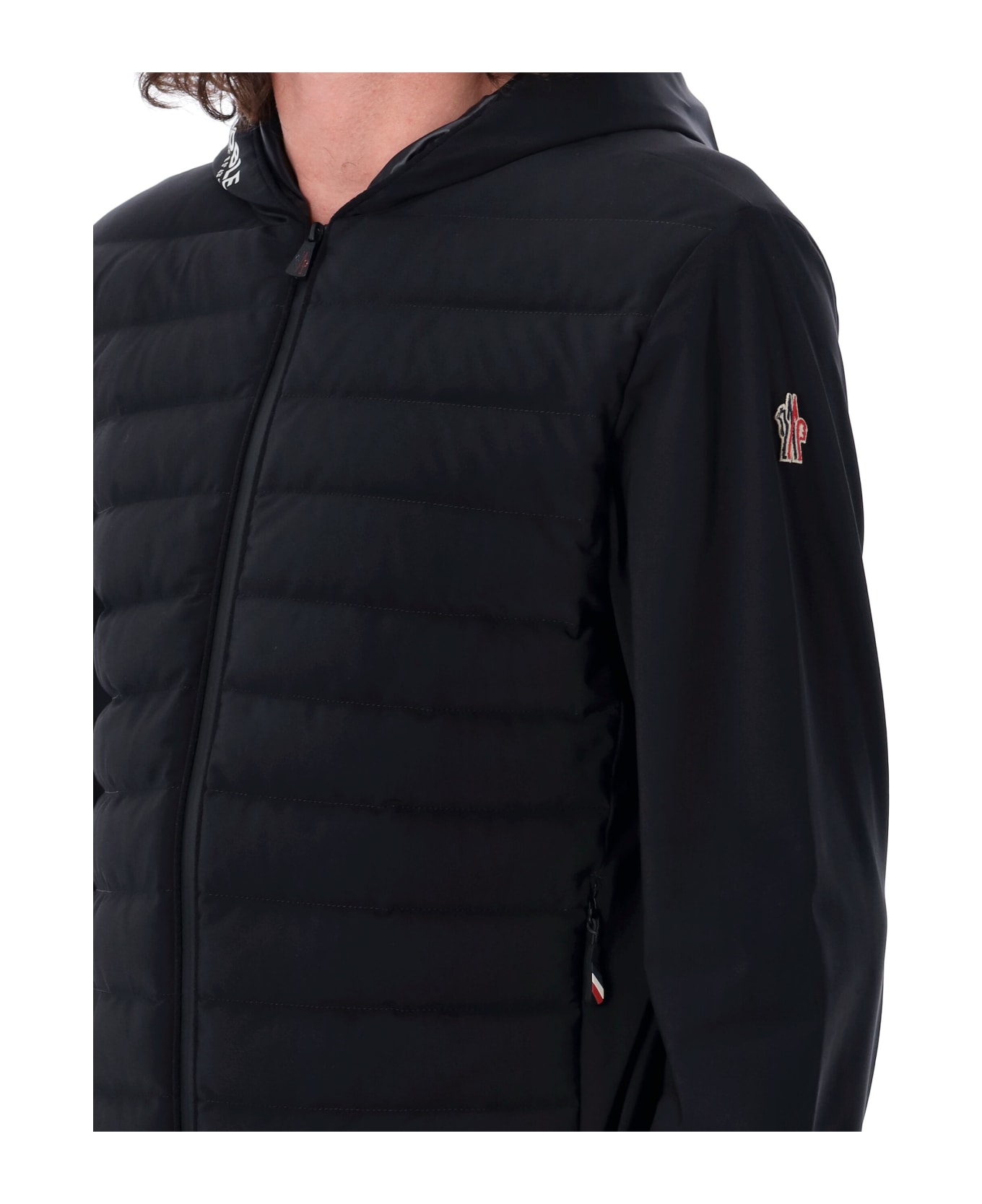 Moncler Grenoble Zipup Cardigan - BLACK