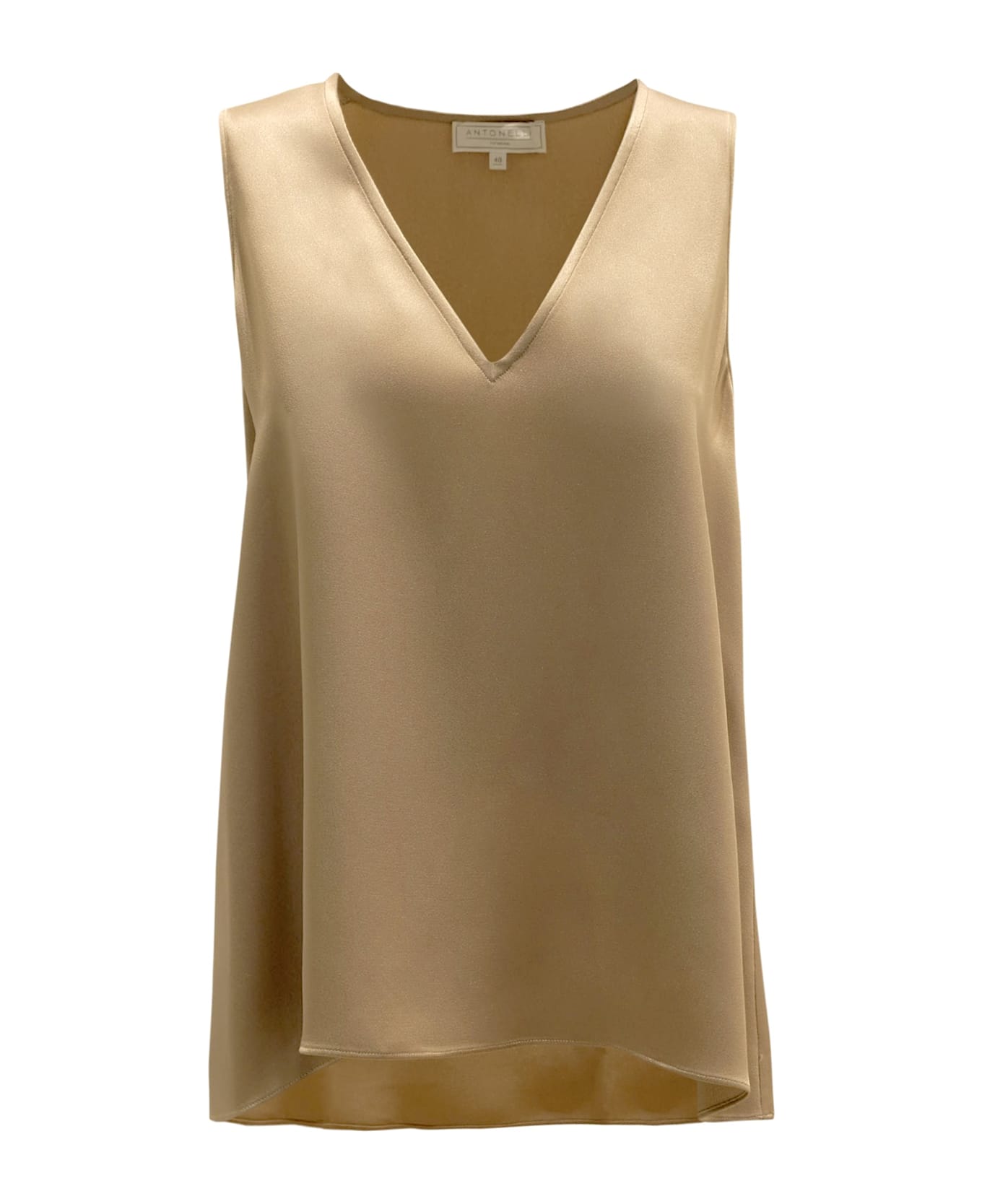 Antonelli N5913 225 355c Beige Silk Angelica Sweatshirt - BEIGE