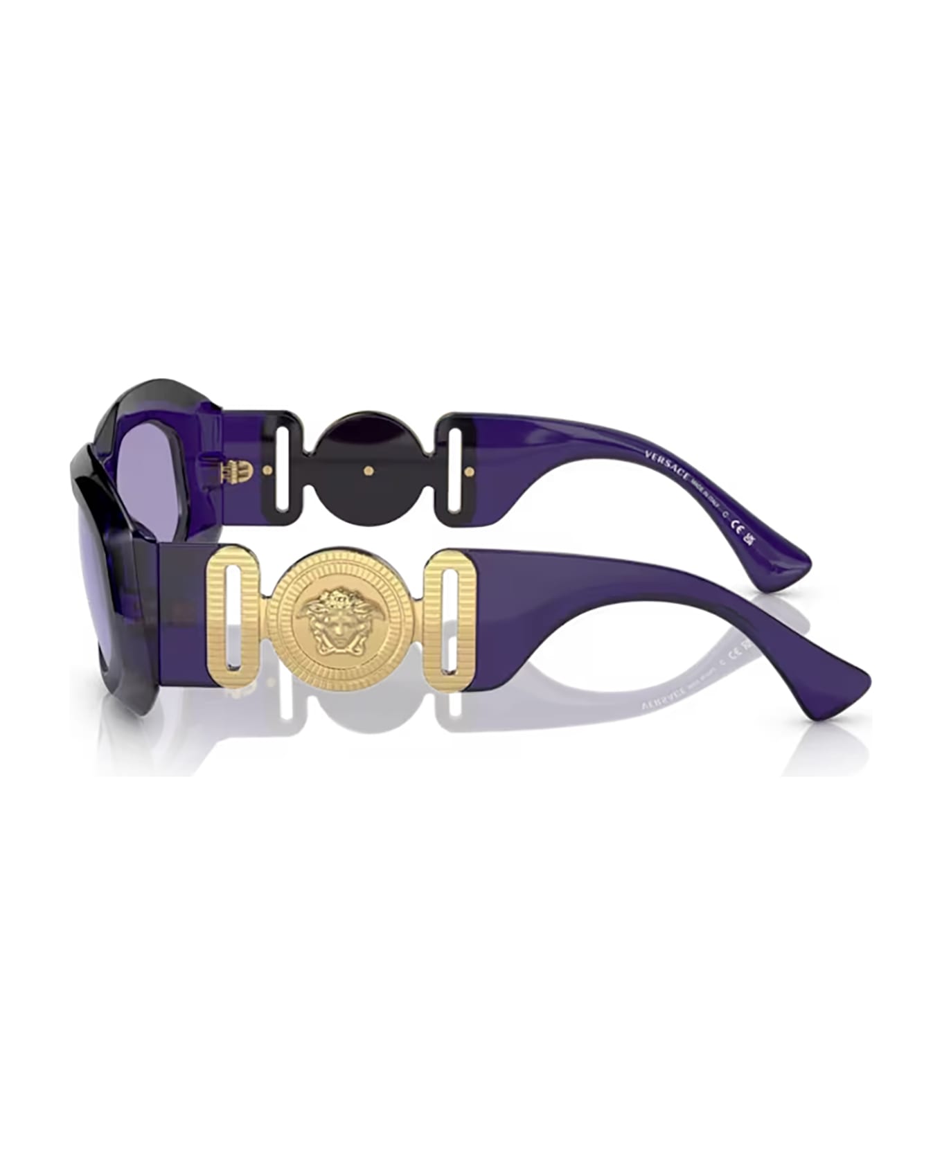 Versace Eyewear Ve4425u Purple Transparent Sunglasses - Purple transparent