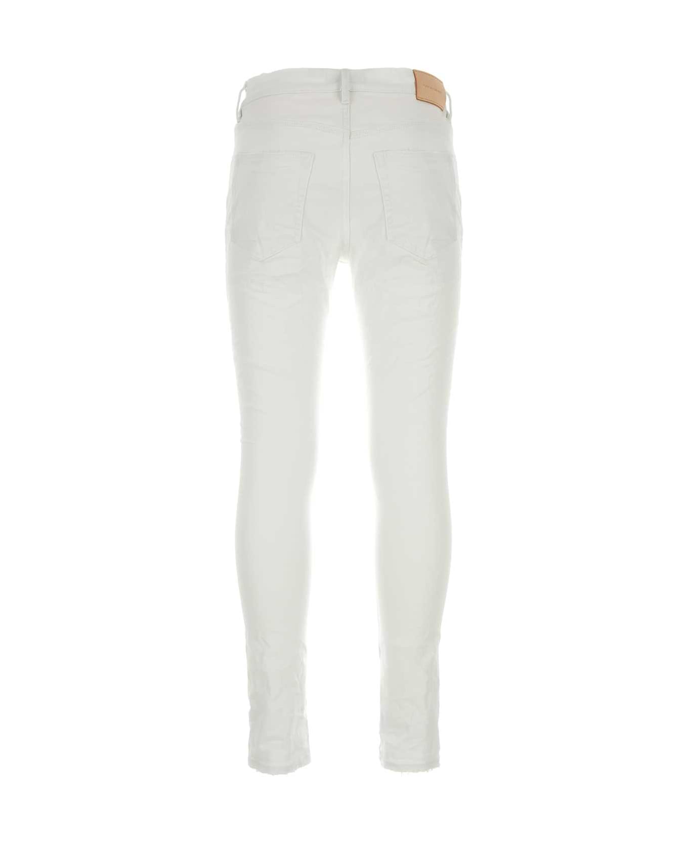 Purple Brand White Stretch Denim Jeans - OPTICWHITE