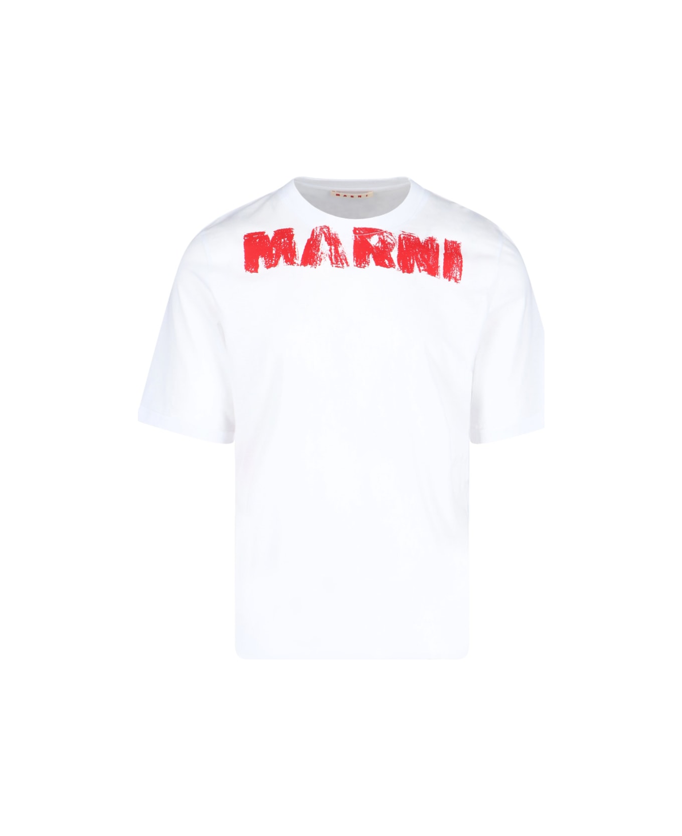 Marni Logo T-shirt - LILY WHITE