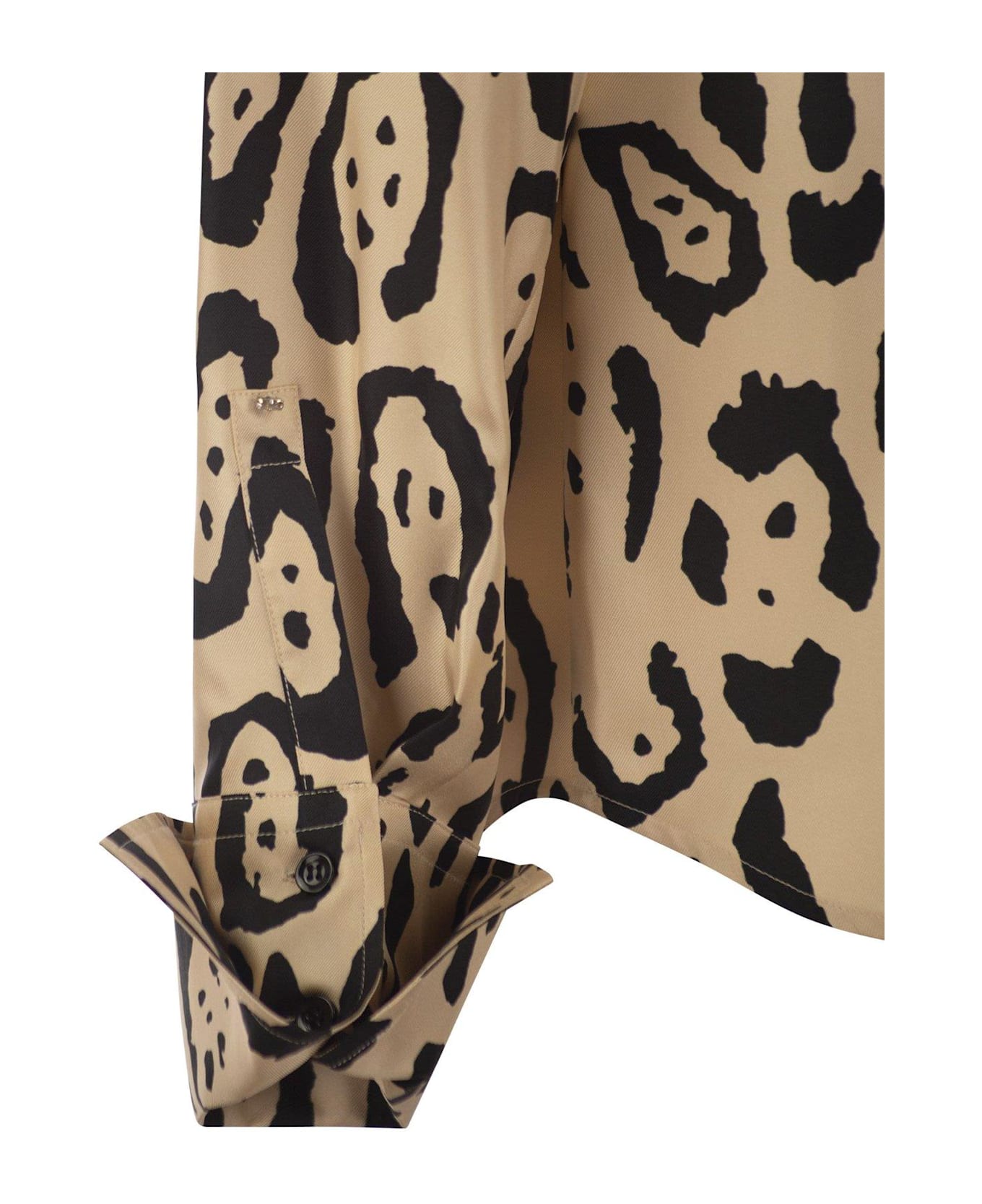 SportMax Armony Animal Patterned Long-sleeved Shirt - Multicolore