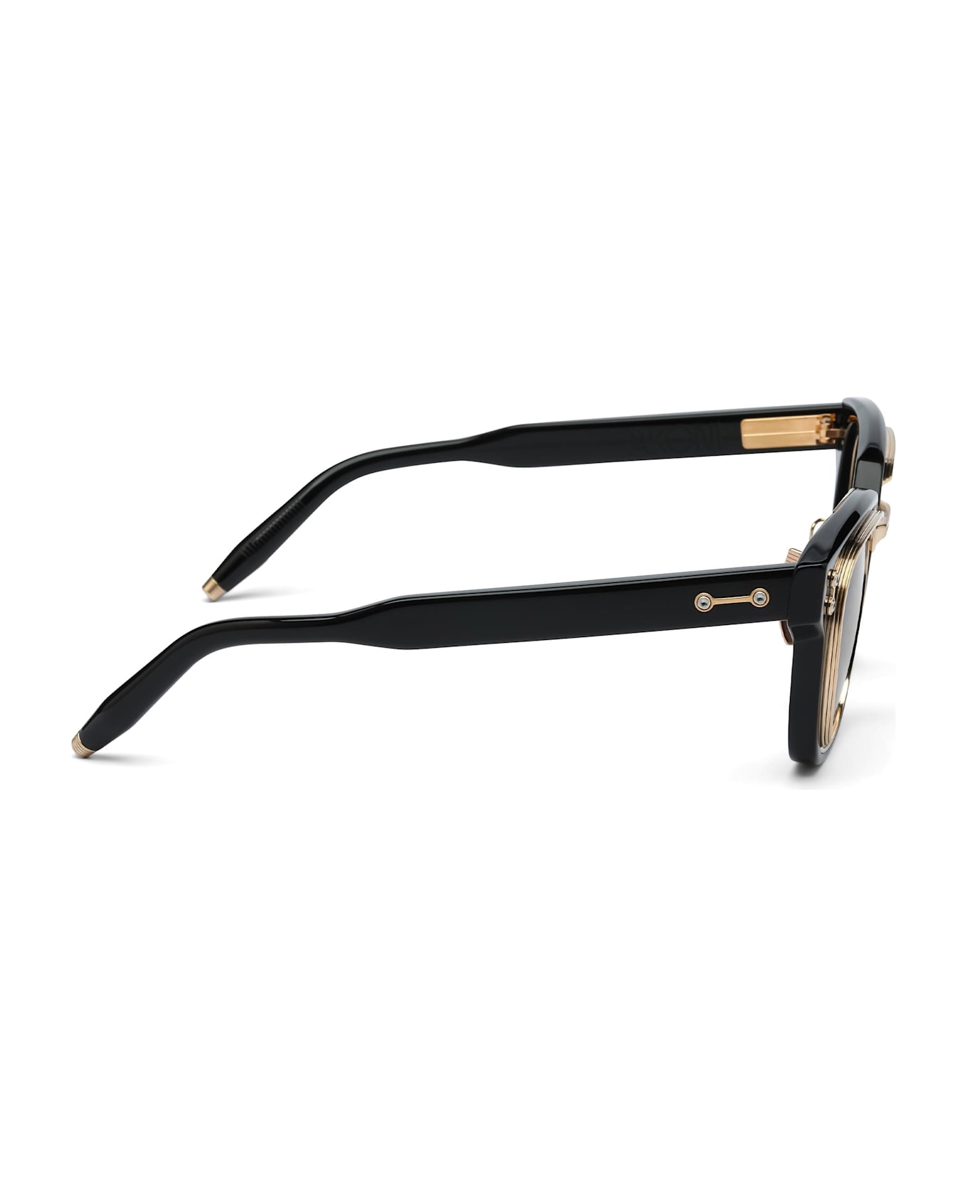 Akoni Apollo - Black / Brushed 12k Gold / Asian Fit Sunglasses - Black/gold