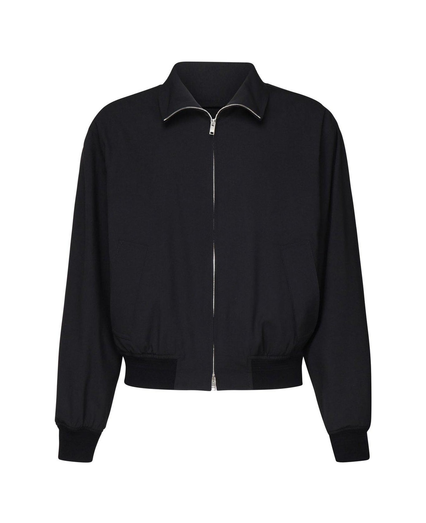 Bottega Veneta Long Sleeved Zip-up Jacket - Blue