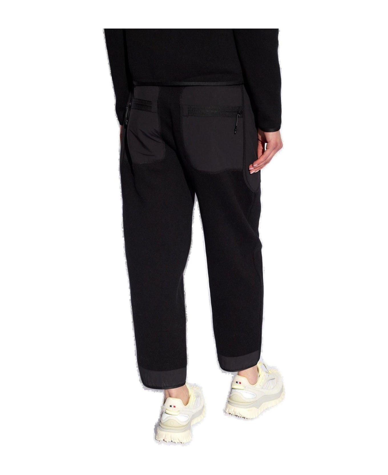 Moncler Drawstring Panelled Sweatpants - Black