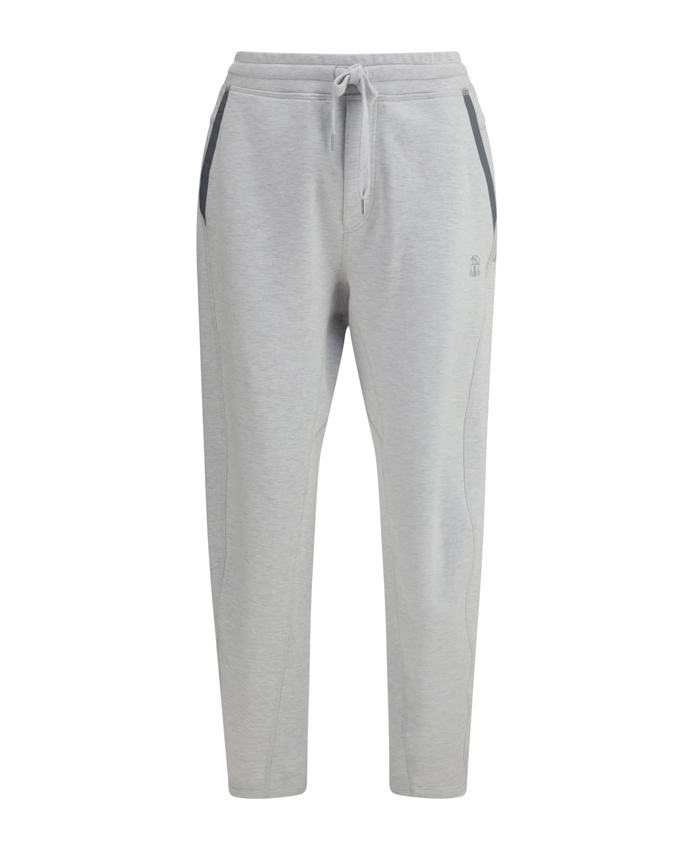 Brunello Cucinelli Logoed Sweatpants - GREY