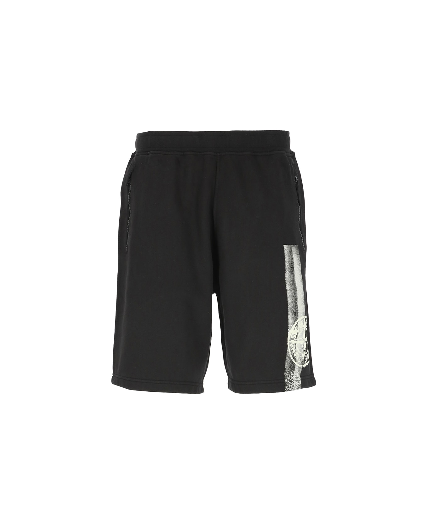 Stone Island Cotton Shorts Shorts - Black