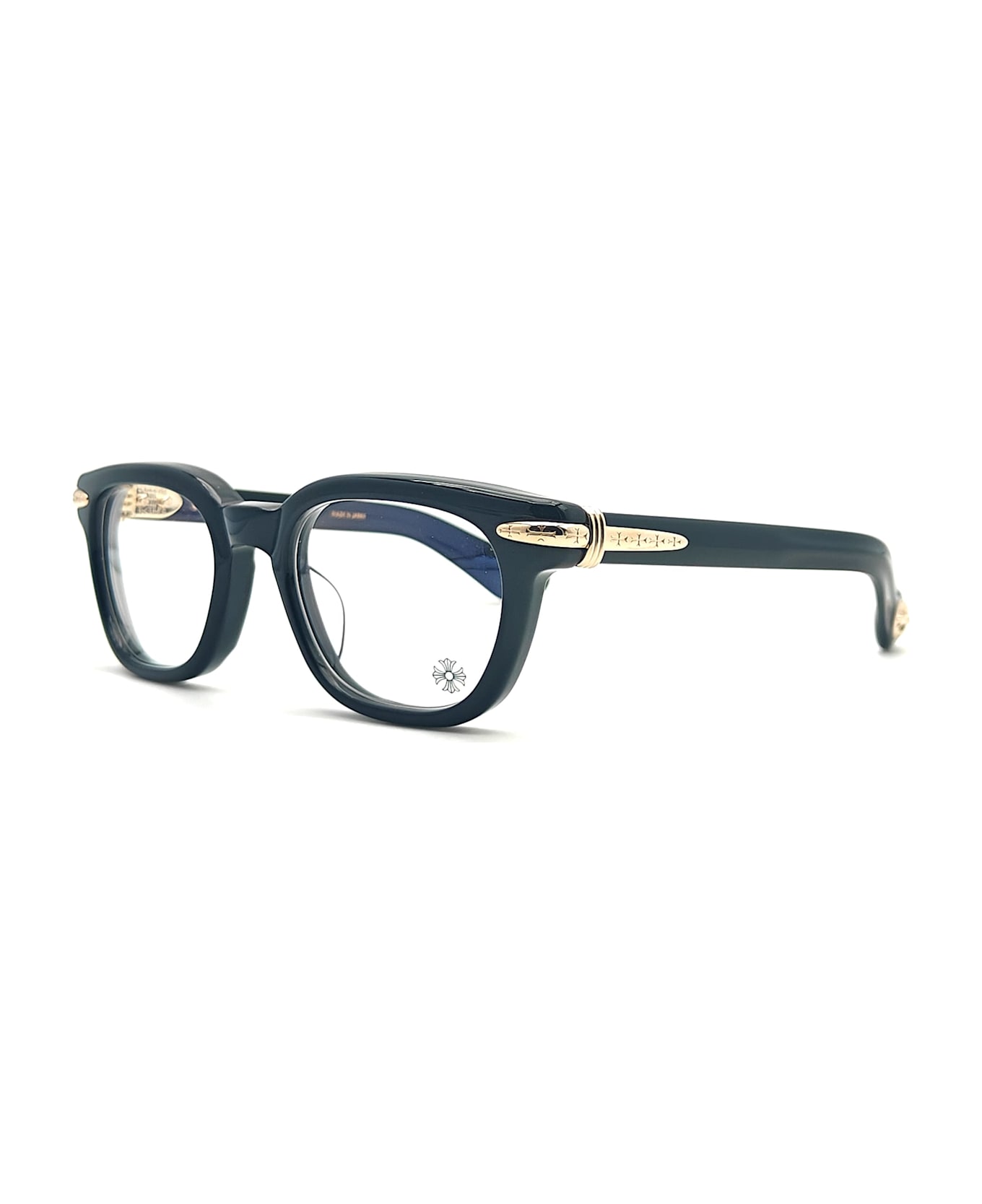 Chrome Hearts Drippin - Black / 18k Gold Plated Rx Glasses - Black/gold
