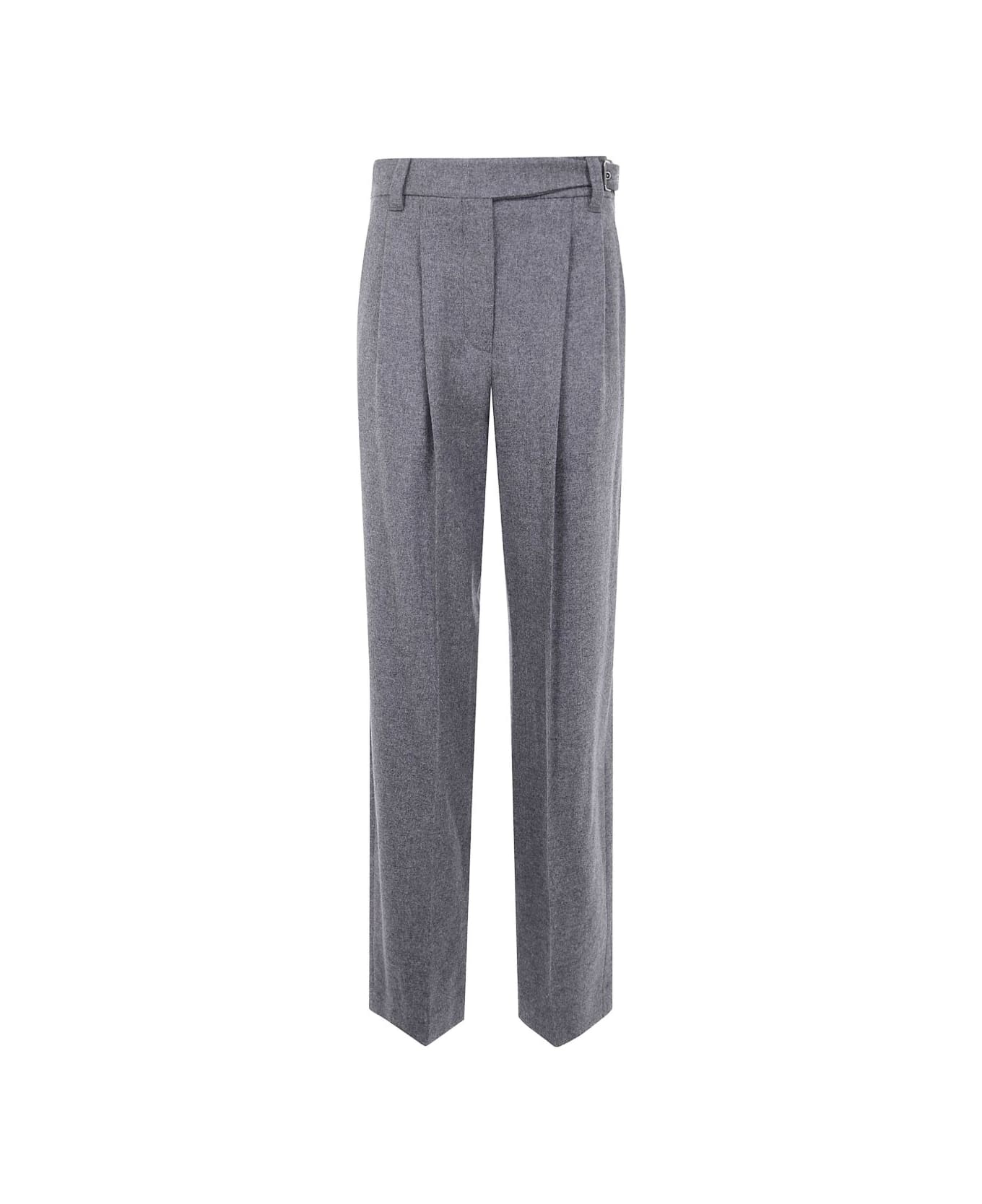 Brunello Cucinelli Wool Trousers - Grey