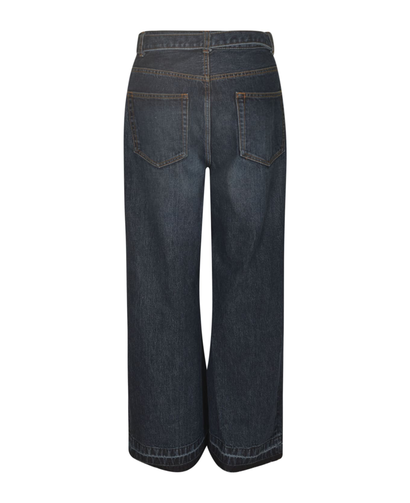 Sacai Straight Buttoned Jeans - Blue