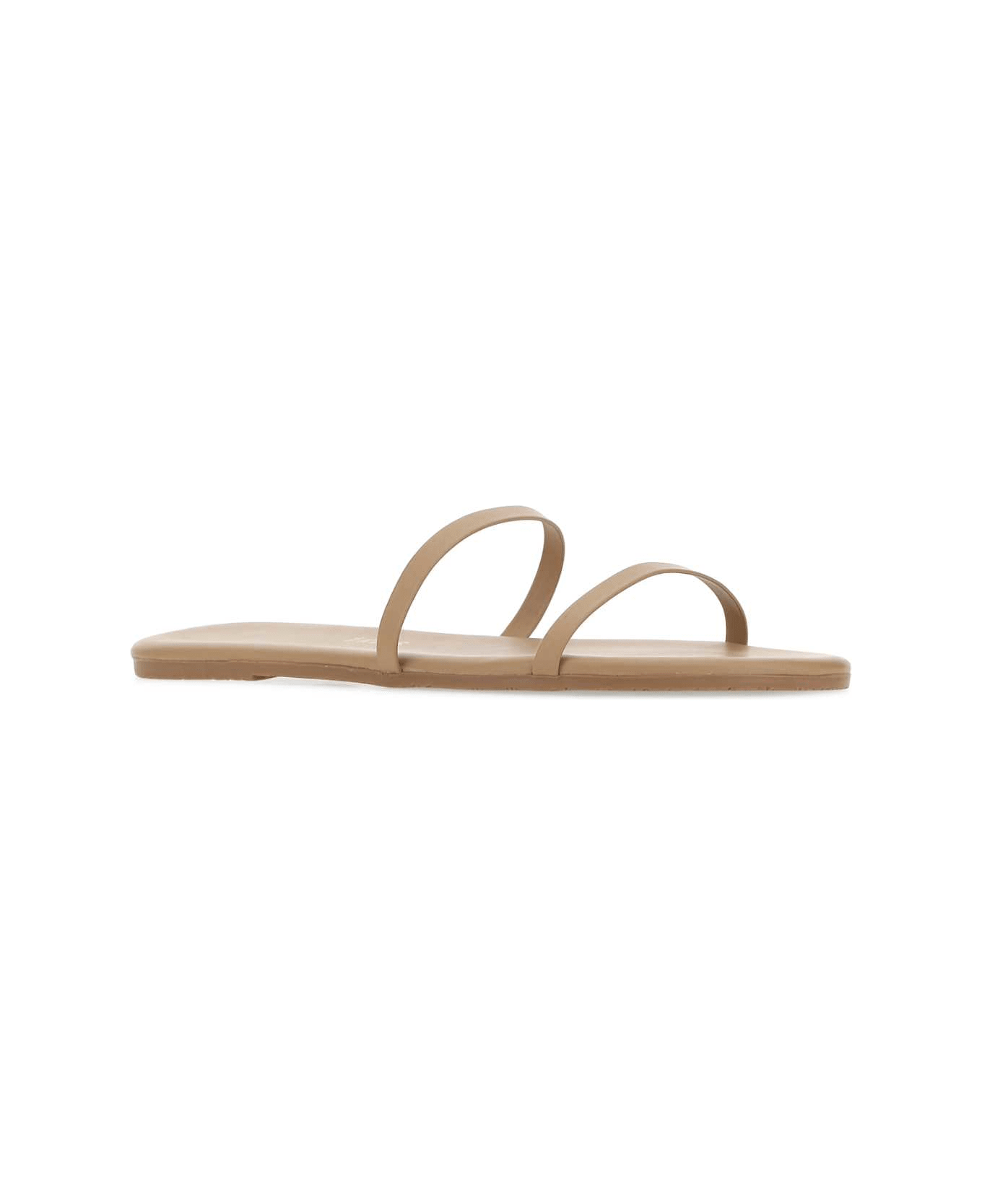Tkees Biscuit Leather Gemma Slippers - COCOBUTTER