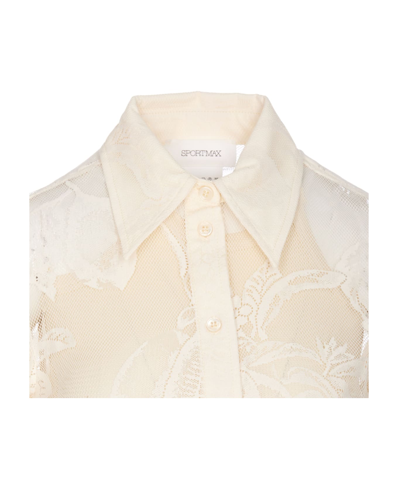 SportMax Printed Lace Asti Shirt - NEUTRALS