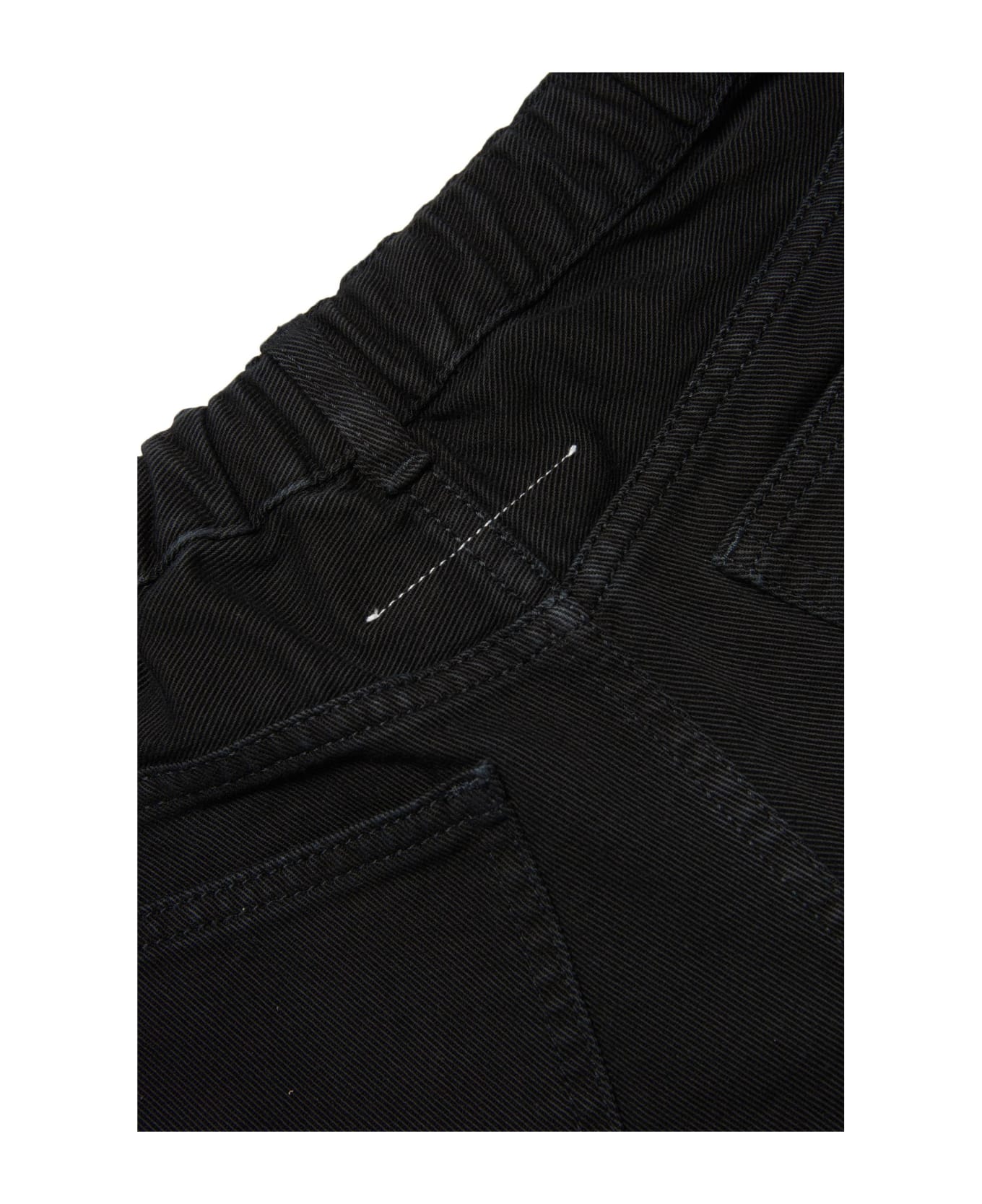 MM6 Maison Margiela Shorts With Drawstring - Black