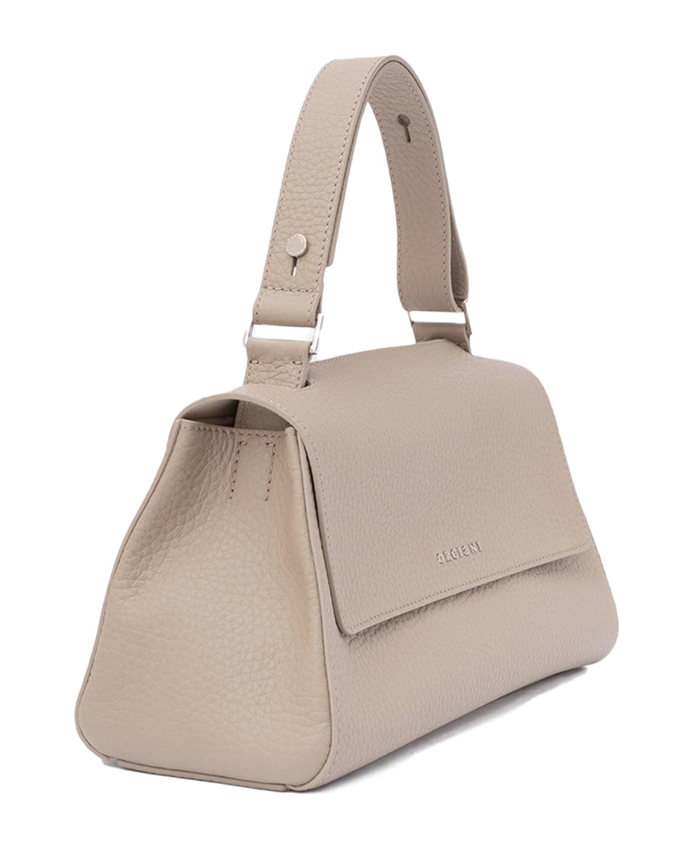 Orciani Sveva Longuette Soft Leather Handbag - Beige トートバッグ