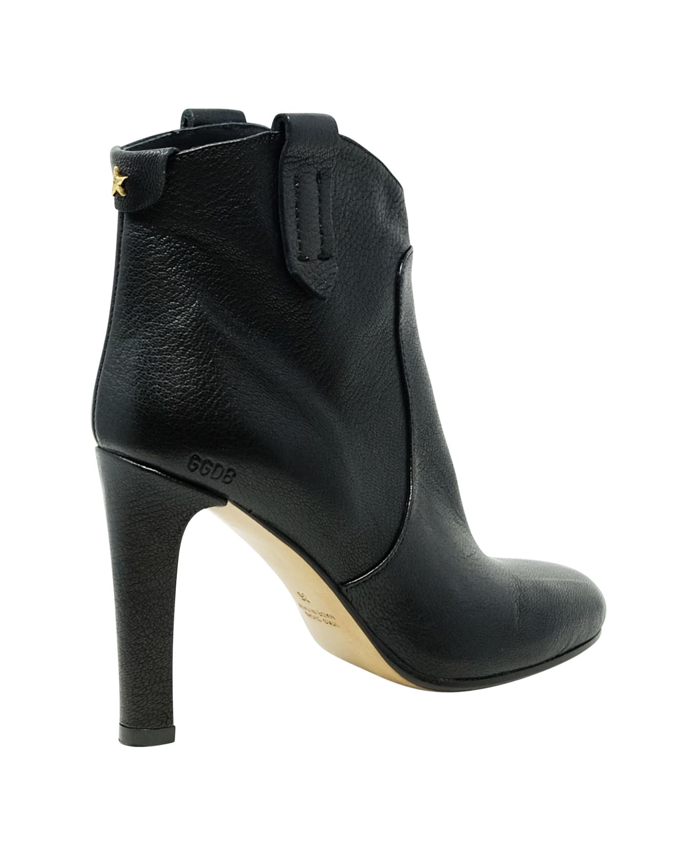 Golden Goose Kelsey Black Leather Ankle Boots - BLACK