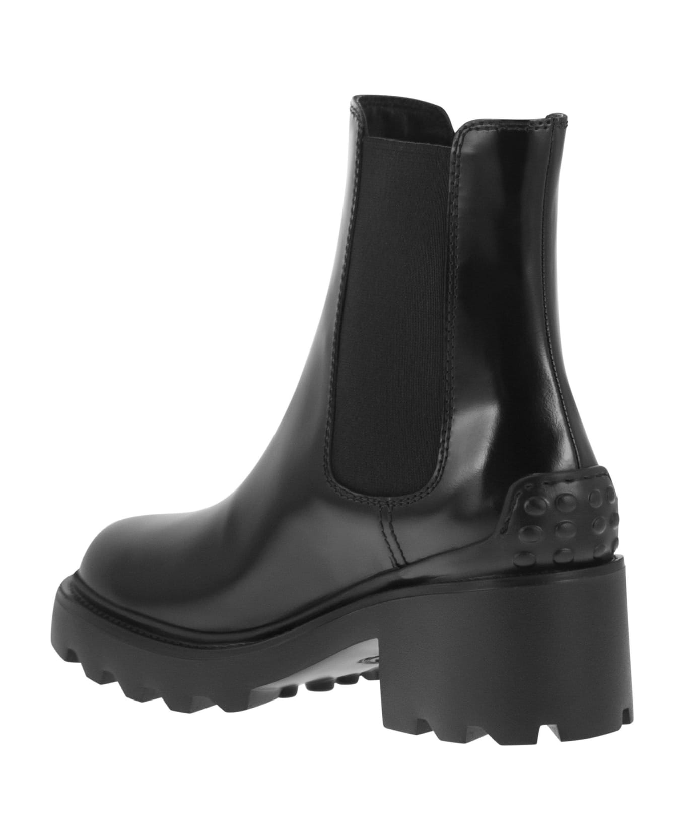 Tod's Leather Ankle Boot - Black