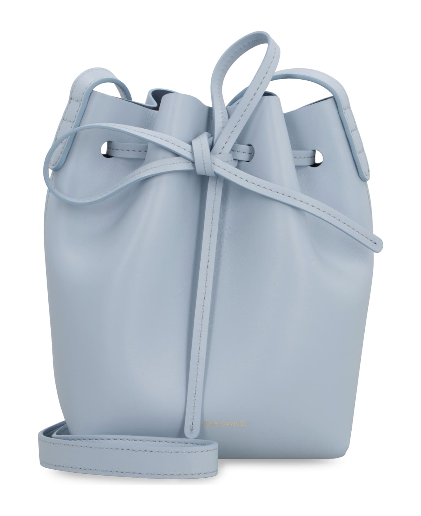 Mansur Gavriel Bucket Leather Mini Crossbody Bag - Light Blue