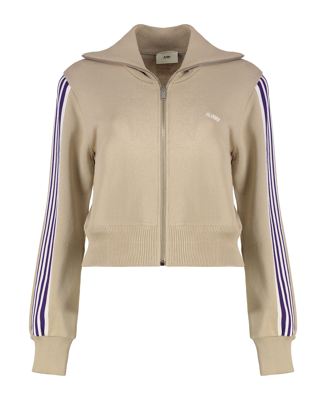 Autry Viscose Knit Jacket - Beige