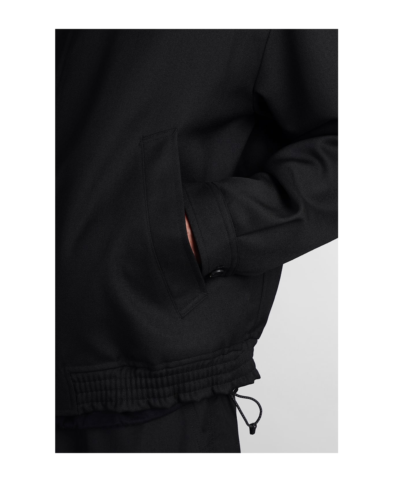 Comme des Garçons Homme Casual Jacket In Black Wool - black