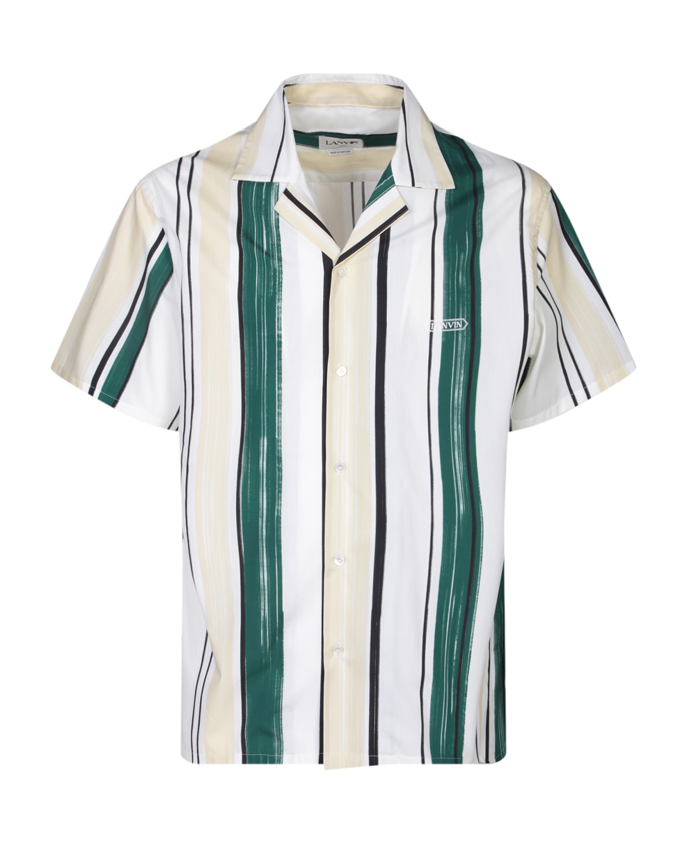 Lanvin Bowling White/green Shirt - Green