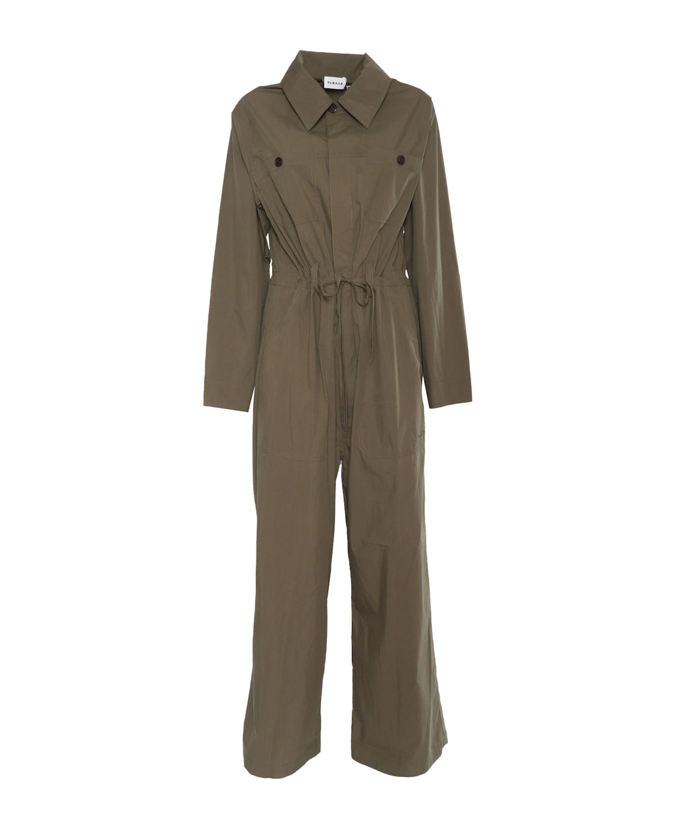 Parosh Military Green Jumpsuit - Verde Oliva