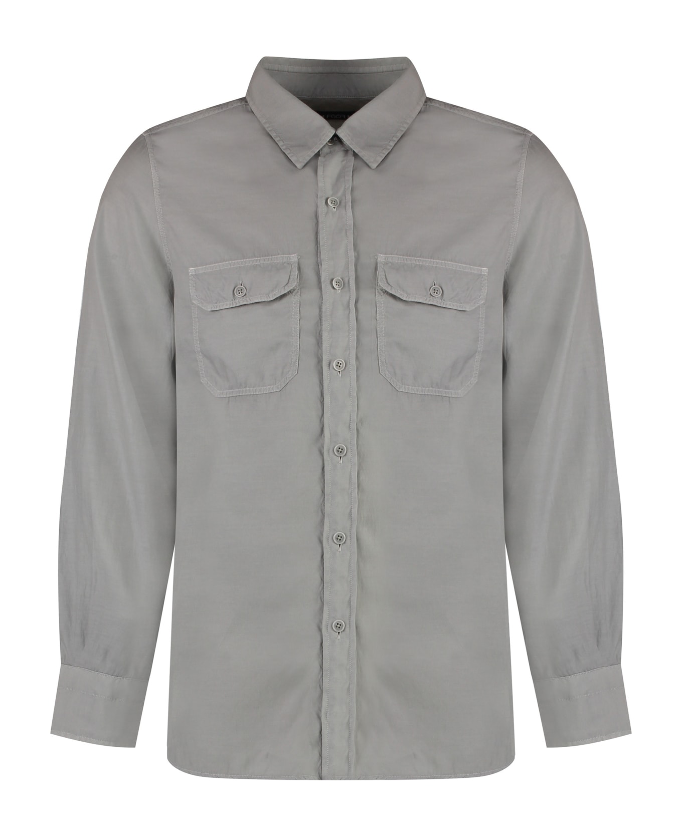 Tom Ford Cotton Twill Shirt - grey