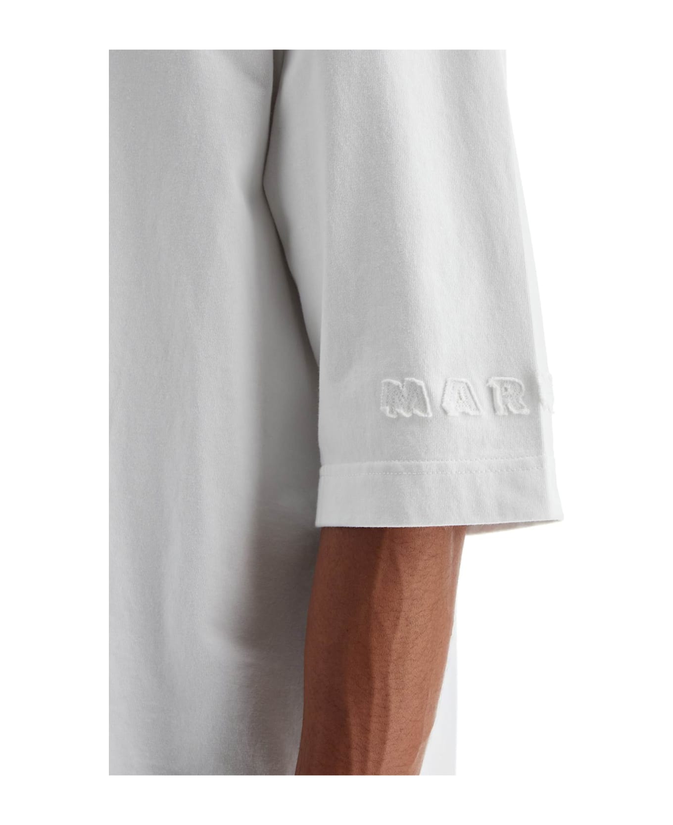 Marni Compact Jersey Polo Shirt - LILY WHITE (White)