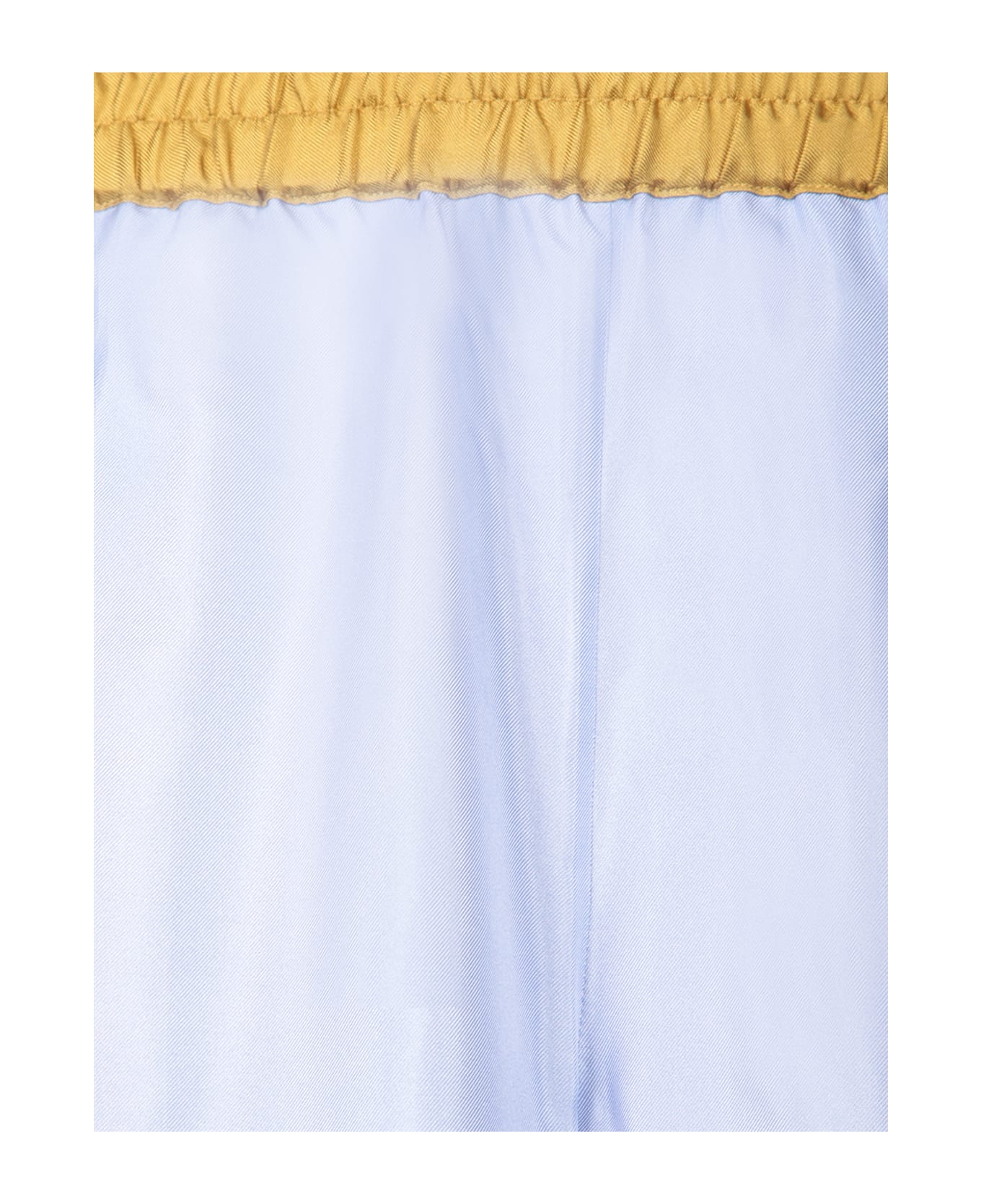 La DoubleJ Olympus Light Blue And Gold Palazzo Pants - Blue