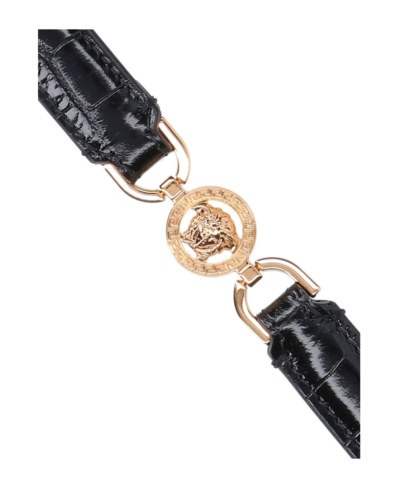 Versace 'medusa '95' Bracelet - BLACK VERSACE GOLD (Black)