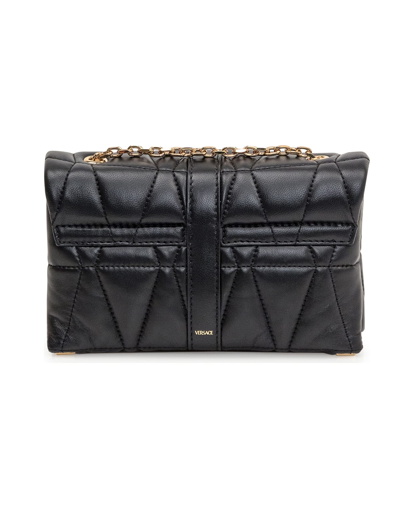 Versace Mini Kleio Bag - BLACK-VERSACE GOLD