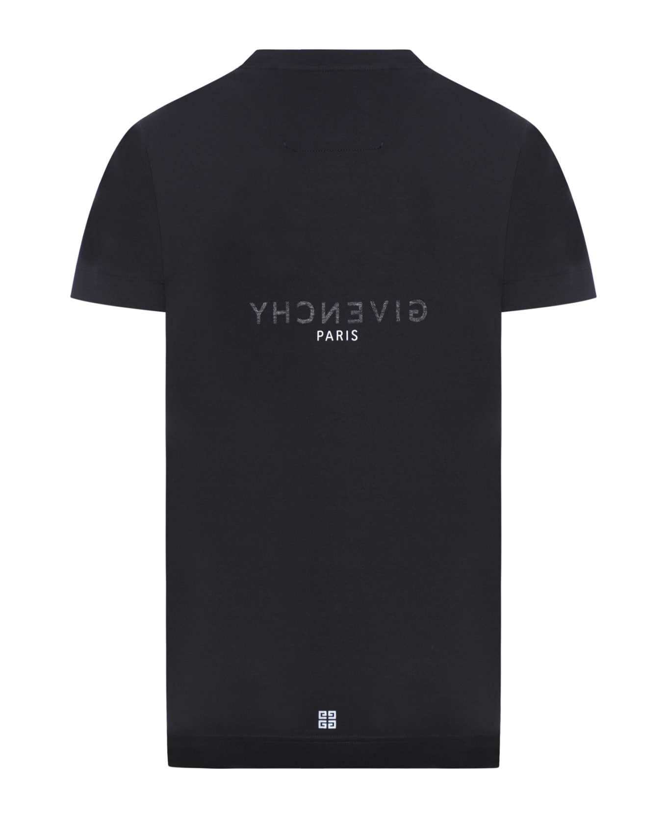 Givenchy Slim Fit Reverse Print T-shirt - Black シャツ