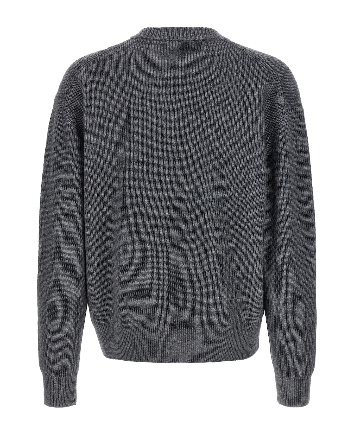 Maison Kitsuné 'bold Fox Head' Sweater - Grigio